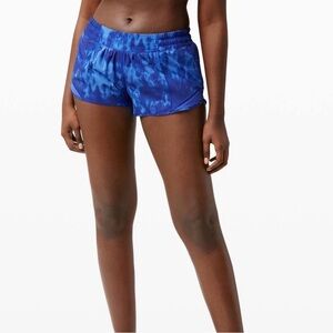 Lululemon Blue Tie-Dye Active Shorts